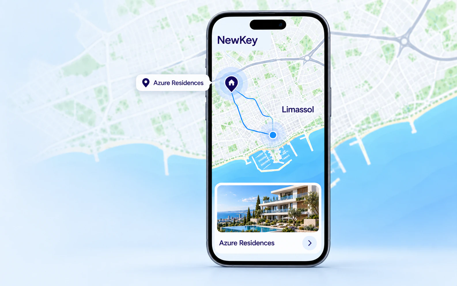 Interactive Cyprus property map on NewKey.cy